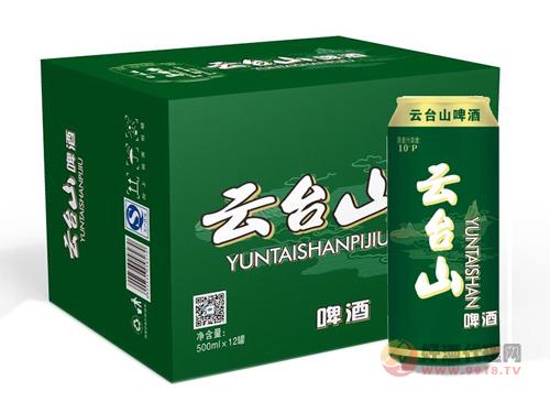 云台山啤酒绿罐10度500mlx12罐