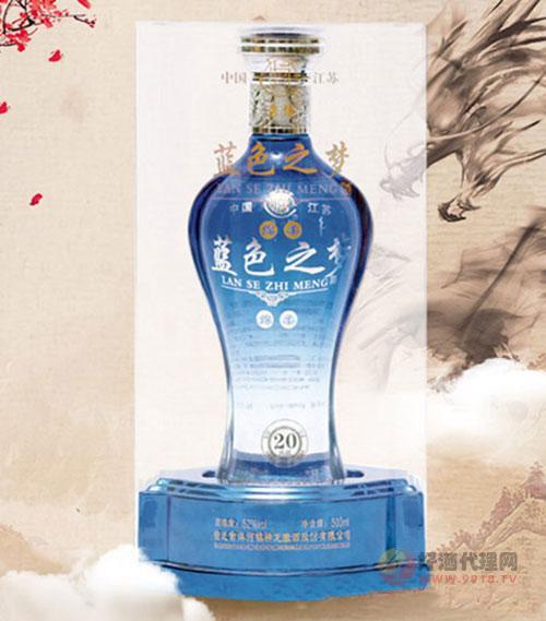 苏博蓝色之梦酒（亚克力）棉柔52度500ml