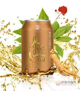 金龙宝人参养生啤酒罐装