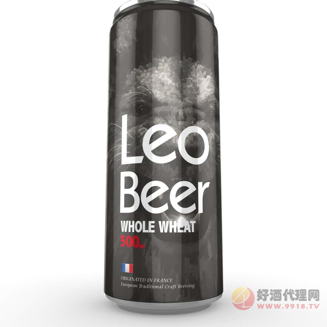 LEObeer啤酒灰瓶500ml