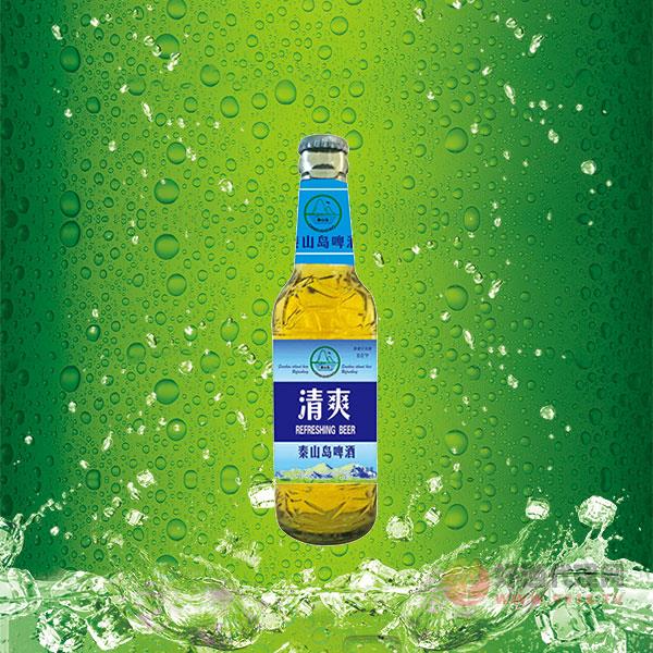 秦山岛啤酒清爽型瓶装490mlx12瓶