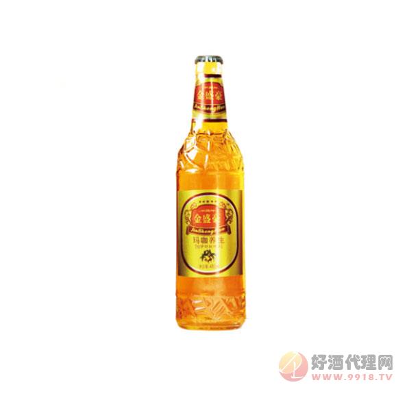 金盛豪玛咖养生啤酒10度480ml玻璃瓶装啤酒