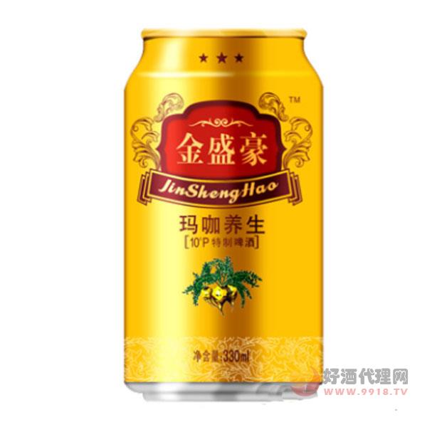 金盛豪玛咖养生啤酒10度330ml