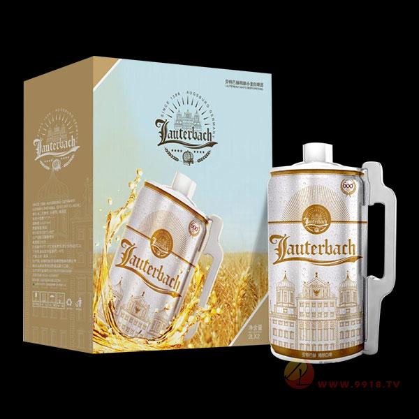 劳特巴赫精酿白啤2LX2罐原麦汁浓度11°P 酒精度数≥4.5%vol