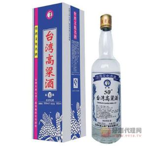 台湾高粱酒50°银铂蓝六年600ml