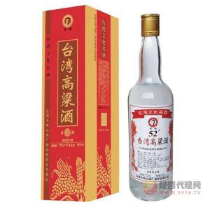 台湾高粱酒52°金铂红九年600ml