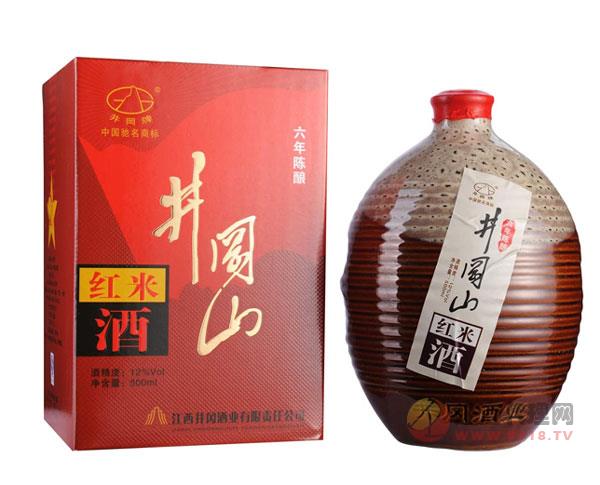 井岡山六年陳紅米酒12度 500毫升