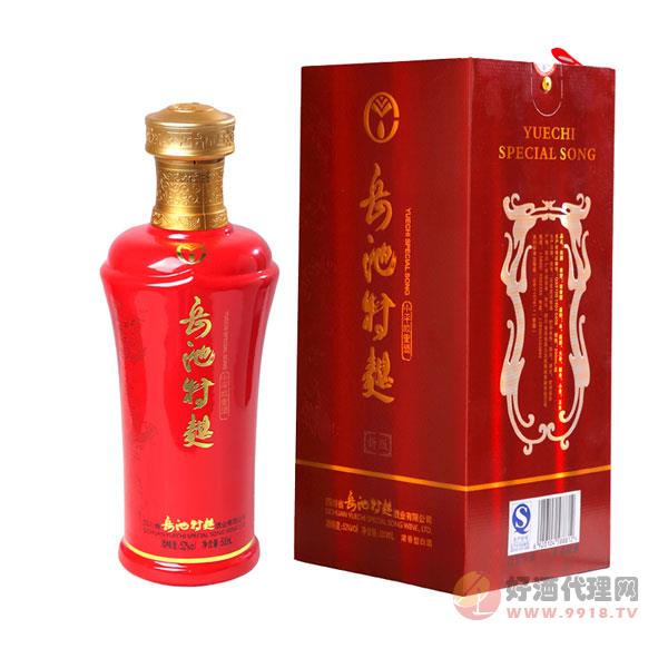 新版岳特红瓶装白酒
