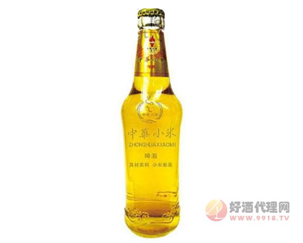 中華小米啤酒金黃色-玻璃瓶裝