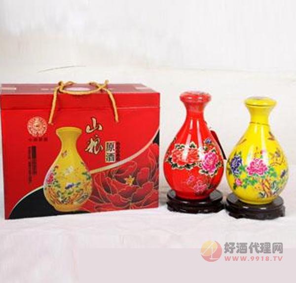 山粮1L牡丹瓶礼盒酒