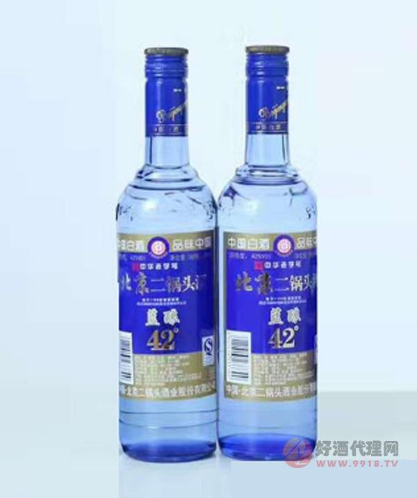 北京二锅头酒蓝酿42度500ml