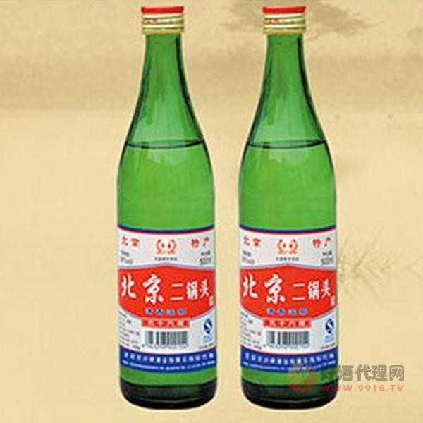 北京二锅头大绿瓶A23酒