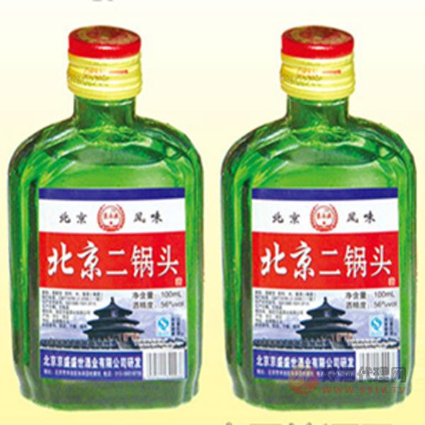 北京二锅头-56度100MLX40瓶-清香型（小绿）
