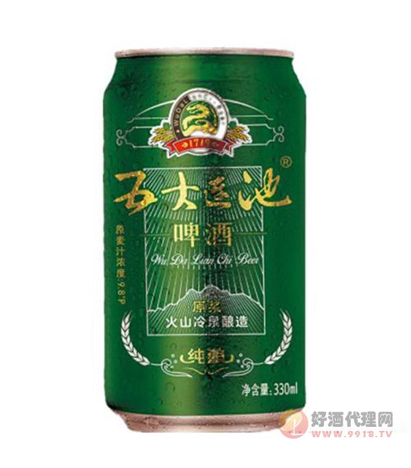 五大连池啤酒纯酿（绿罐）330ml