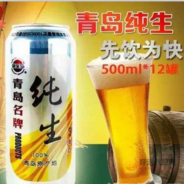 10°p青岛纯生啤酒500ml