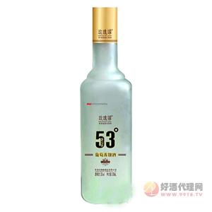玫瑰缘53度(方瓶500)葡萄蒸馏酒