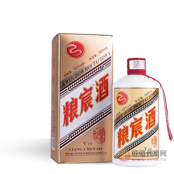 粮宸酒V10-53度500ml酱香白酒