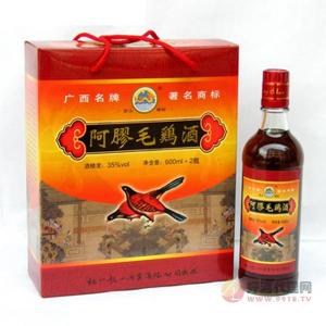 梧州龙山酒业-阿胶毛鸡酒35度-600ml