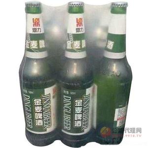 青伦鼎力金麦啤酒588ml精品塑包