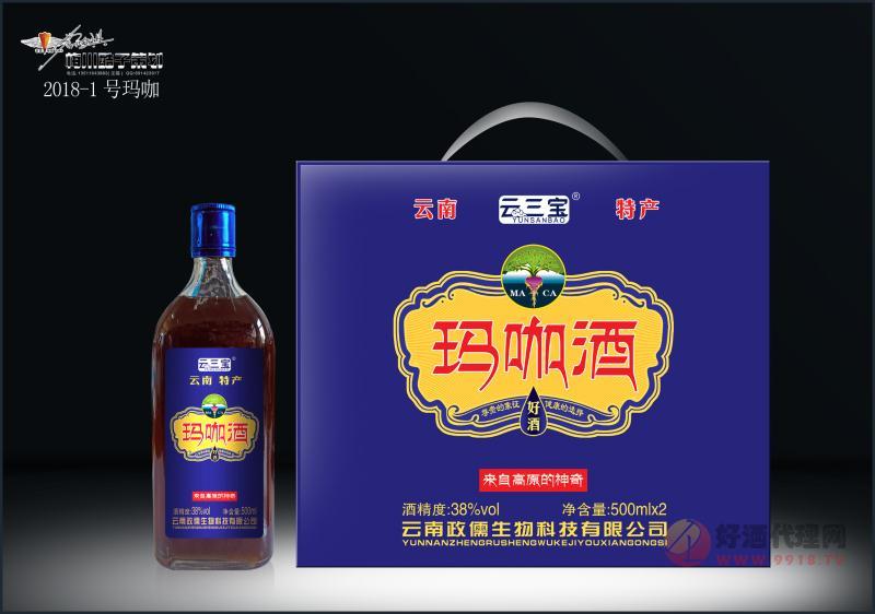 38度云三宝玛咖酒500ml