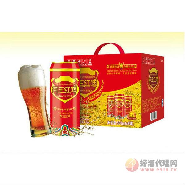 西藏月王红啤-500ml青稞啤酒