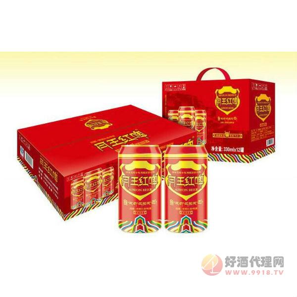 西藏月王红啤-500ml青稞啤酒箱装