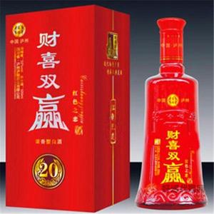 浓香型白酒财喜双赢红色之恋瓶装白酒