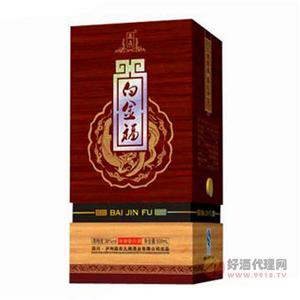 500ml白金福木盒瓶装白酒