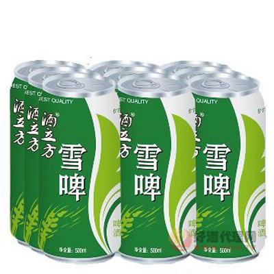 山东晏河泉雪啤500ml罐装啤酒