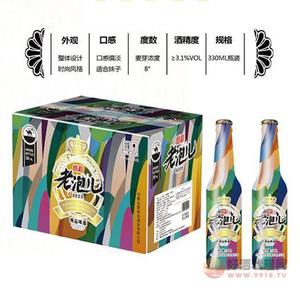 老泡儿炫彩啤酒330ml瓶装