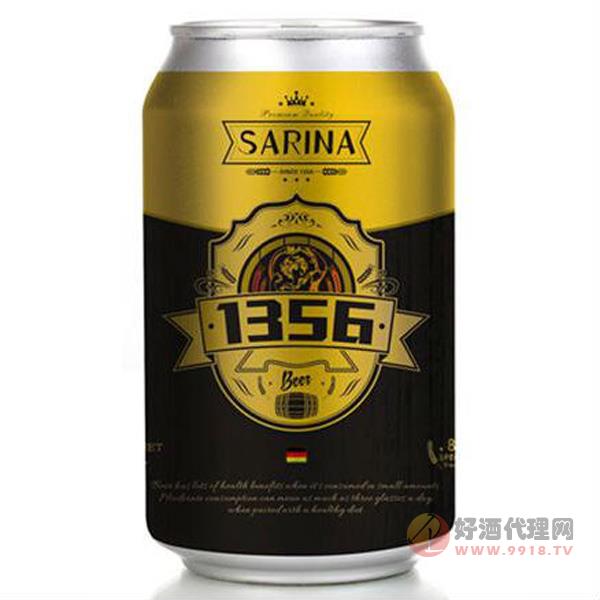 12°P萨瑞娜1356小麦原浆黑啤罐装
