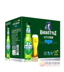 卡巴式清爽啤酒8°P-500ml(绿 )箱装