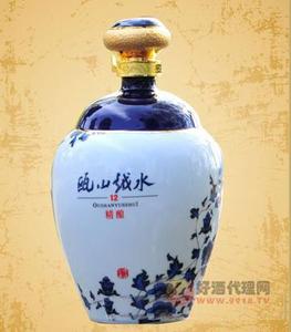 瓯山越水黄酒十二年精酿坛装
