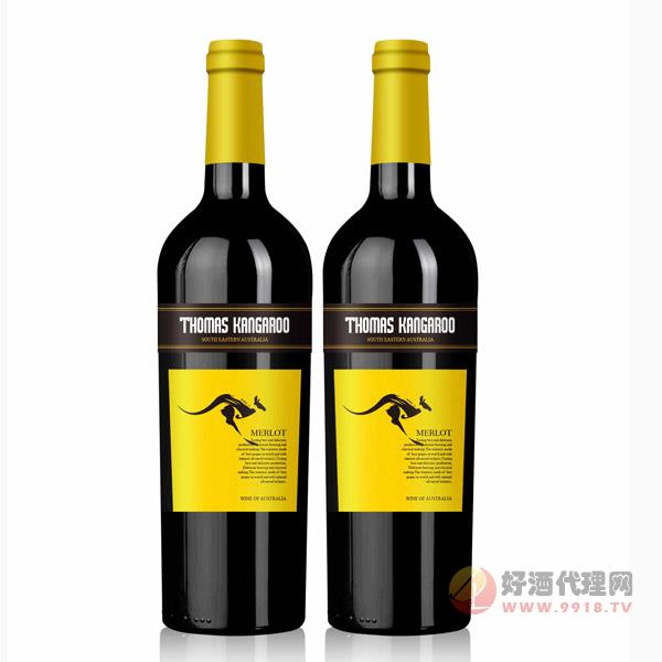 托马斯袋鼠干红葡萄酒(黄)750ml