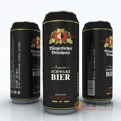 德国伯格豪斯黑啤酒500ml