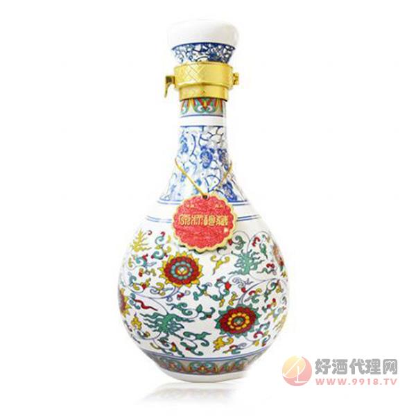 金成马青花瓷系列52°1000ml瓶装白酒