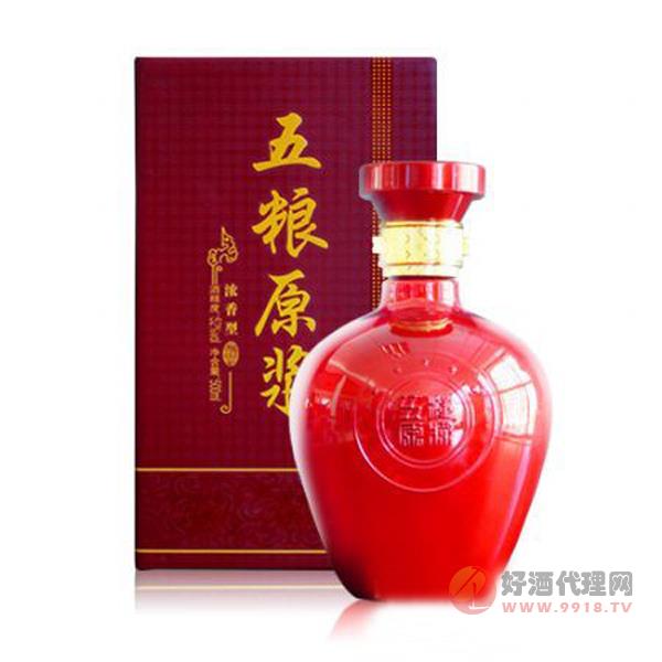 五粮原浆52°500ml红色瓶装白酒