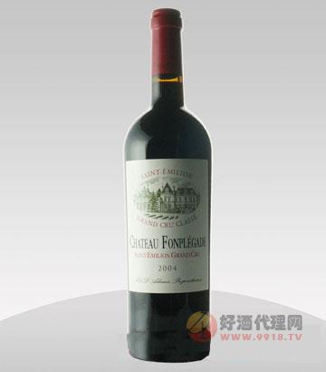 枫裴徳城堡红葡萄酒2004