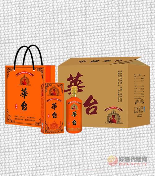 華臺醬酒橘色禮盒53度500ml