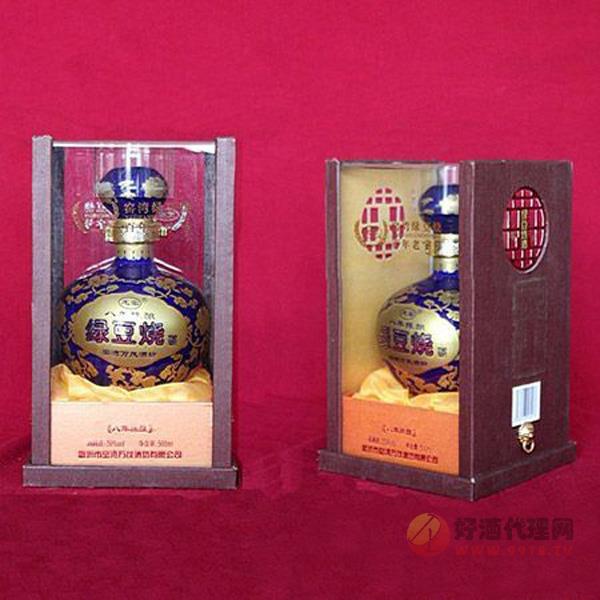 500ml龍窯綠豆燒瓶裝八年陳釀酒