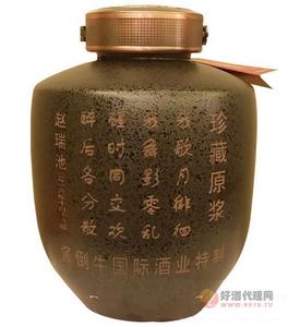 酱倒牛珍藏原浆酒坛装