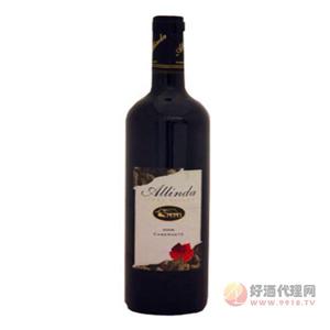 艾琳达卡本妮红葡萄酒750ml