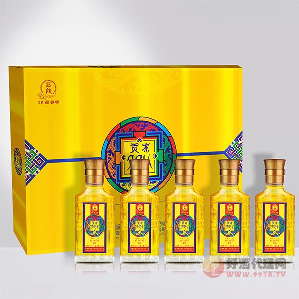 西藏巨能养生酒贡布一二五42度125ml（黄色）