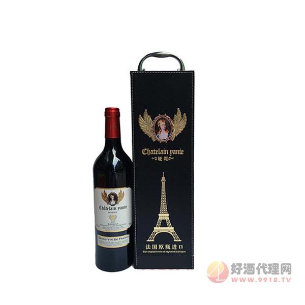 法国原瓶进口娅妮波尔多珍藏干红葡萄酒13度750ml