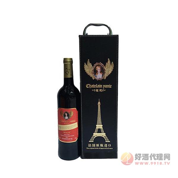 法国原瓶进口娅妮美乐珍藏干红葡萄酒13度750ml
