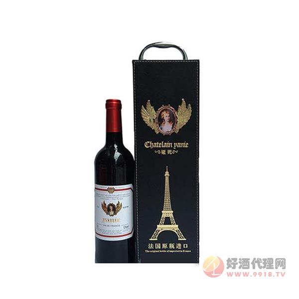 法国原瓶进口娅妮珍藏干红葡萄酒12度750ml