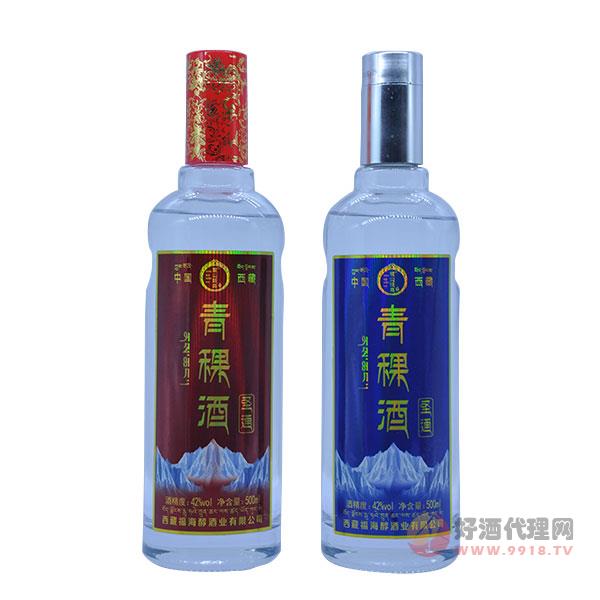 雪山经典圣通青稞酒42度500ml