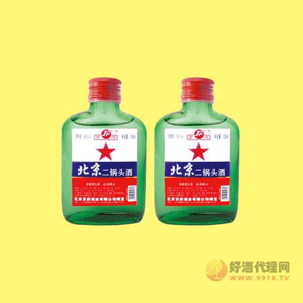 京府北京二锅头清香白酒56度度100ml绿瓶