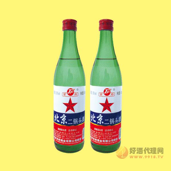 京府北京二锅头清香白酒56度度500ml绿瓶