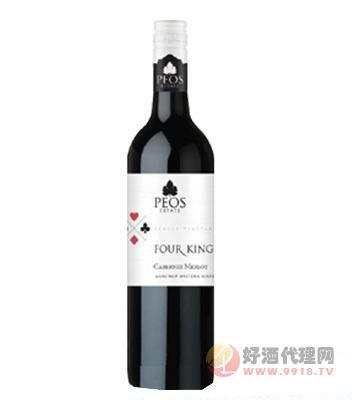 国王系列赤霞珠梅洛干红葡萄酒